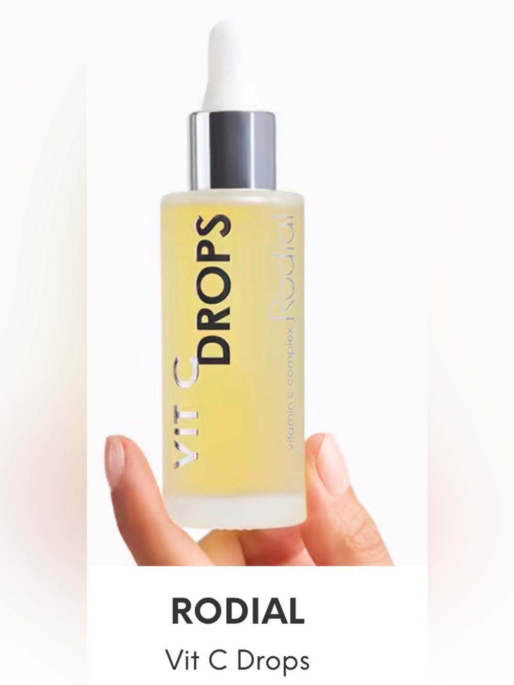 NWT RODIAL Vit C Drops
Full Size 1.01 US FL OZ  (30 ml)